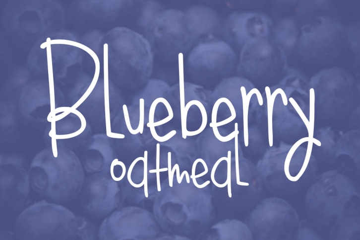 Blueberry Oatmeal Regular Font Download