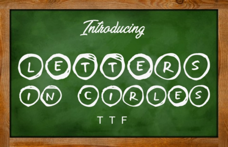 Letters in Circles Font Download