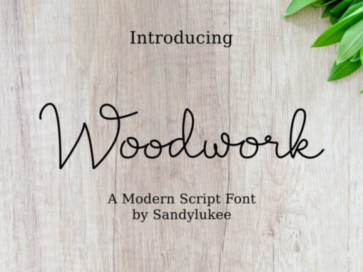Woodwork Font Download