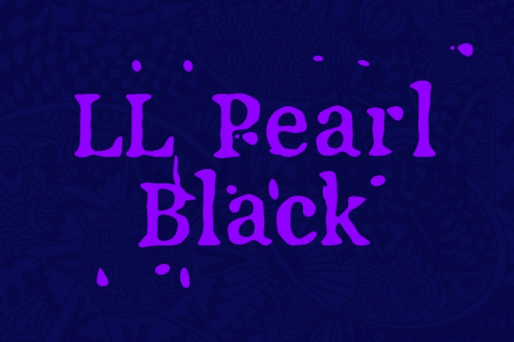 LL Pearl Black Font Download