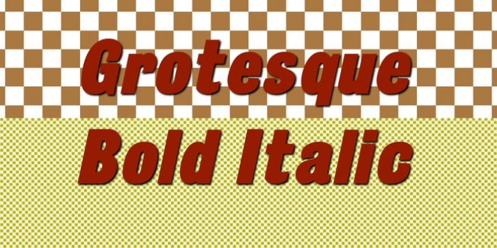 Grotesque Bold Italic Font Download