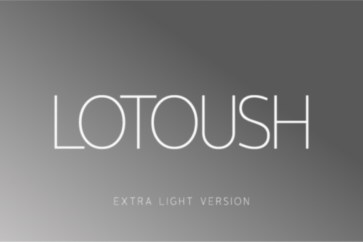 Lotoush Extra Light Font Download