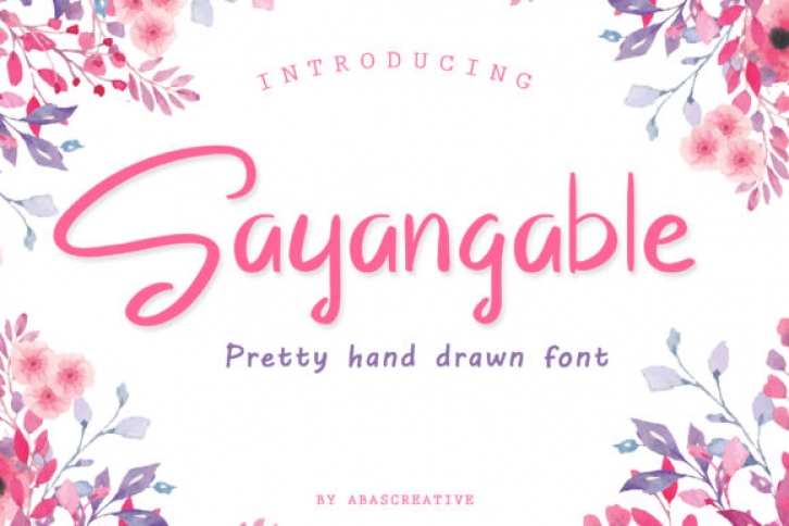 Sayangable Font Download