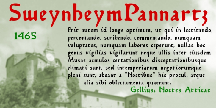 Sweynheym Pannartz Font Download