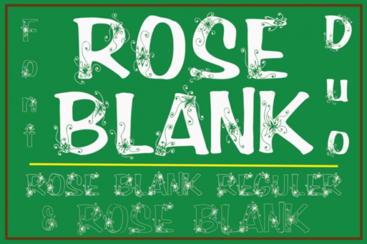 Rose Blank Font Download