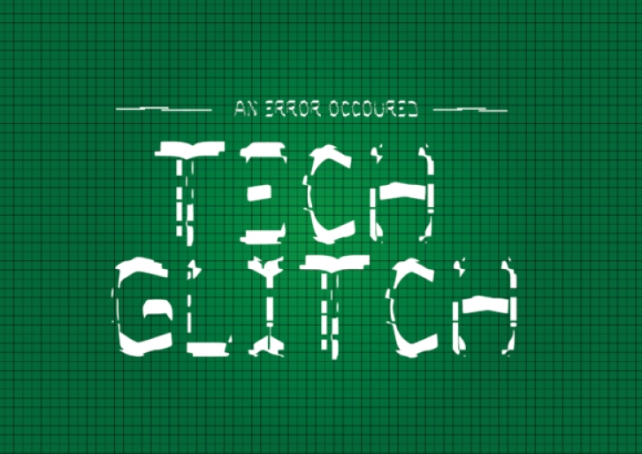 Tech Glitch Font Download
