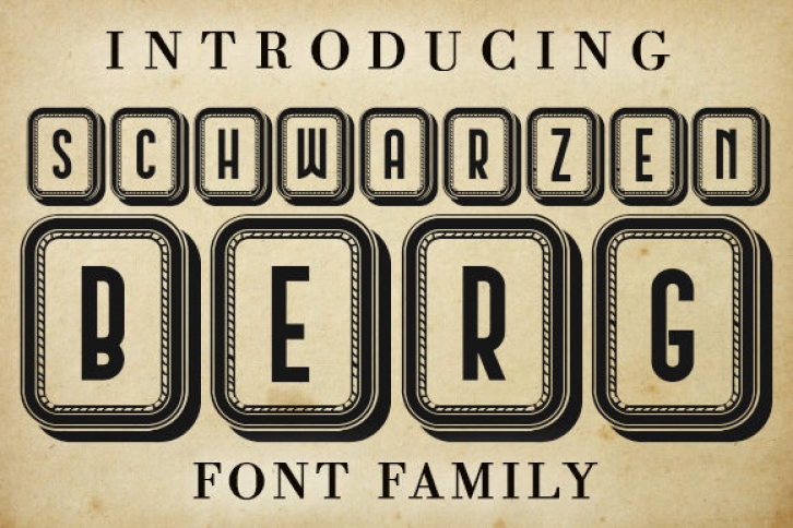 Schwarzenberg Capitals Font Download