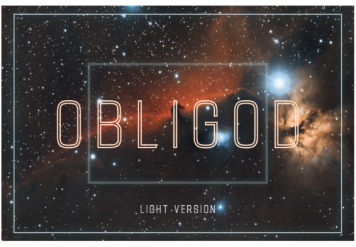 Obligod Outline Light Font Download