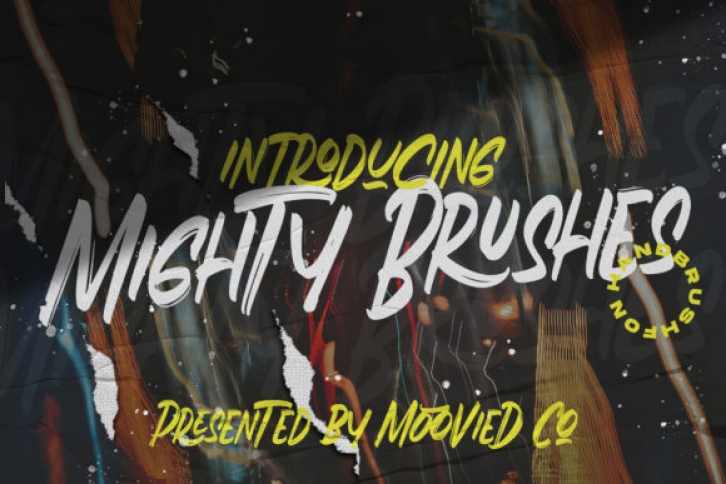 Mighty Brushes Font Download