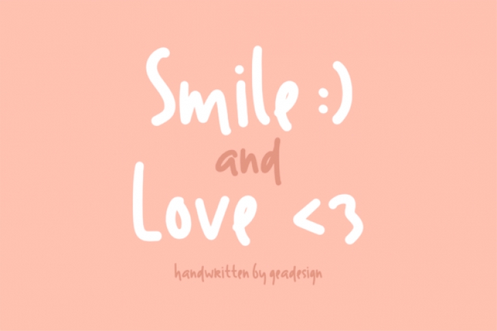 Smile and Love Font Download