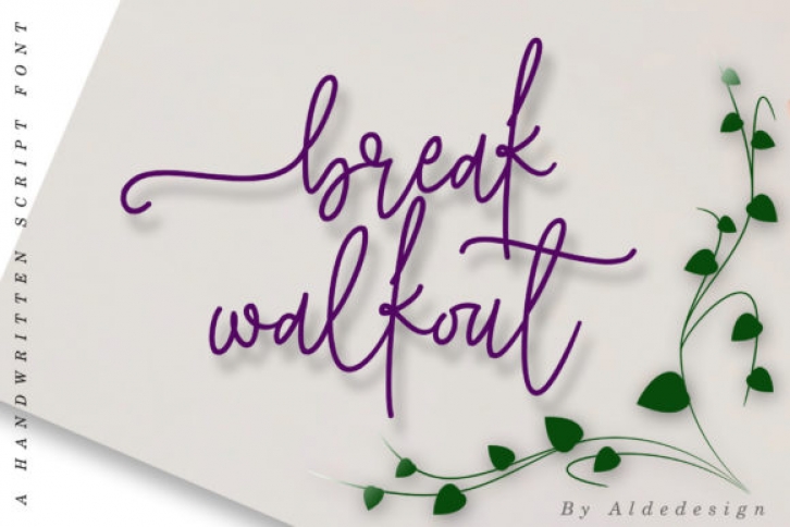 Break Walkout Font Download