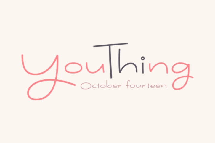 Youthing October Fourteen Font Download