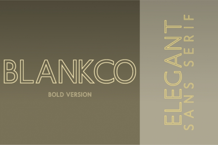 Blankco Outline Bold Font Download