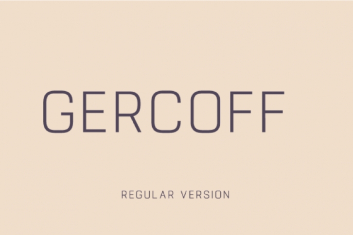 Gercoff Font Download