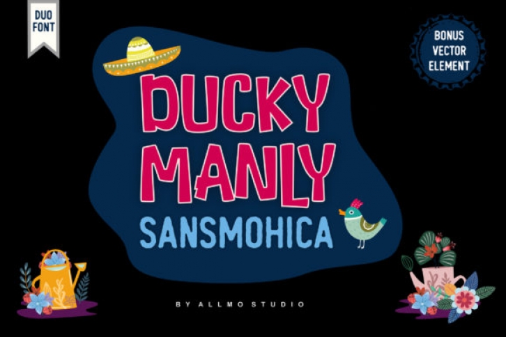 Ducky Manly Font Download