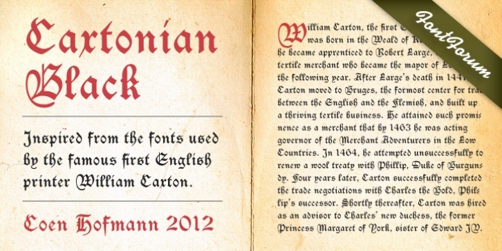 Caxtonian Black Font Download