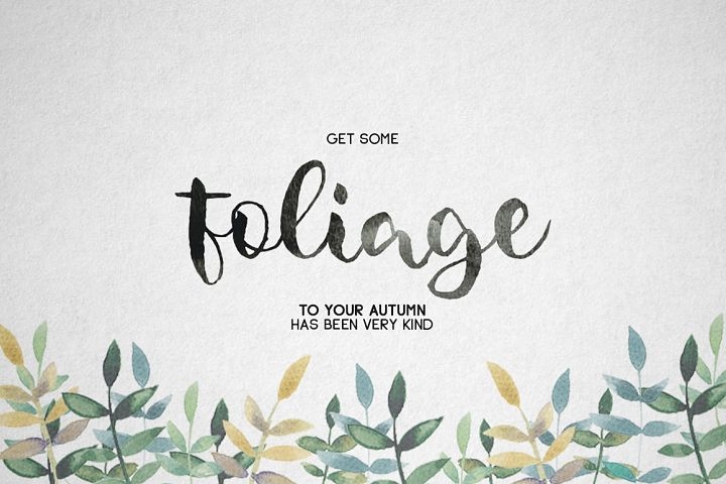 Foliage Font Download