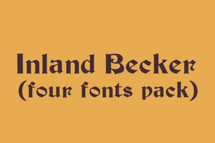 Inland Becker Family Font Download