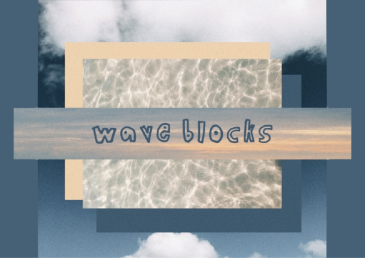 Wave Blocks Font Download