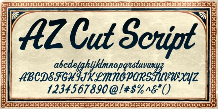 AZ Cut Script Font Download