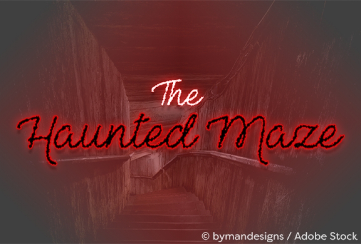 The Haunted Maze Font Download