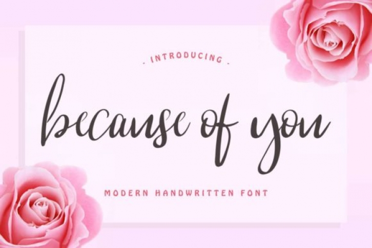 Because of You Font Download