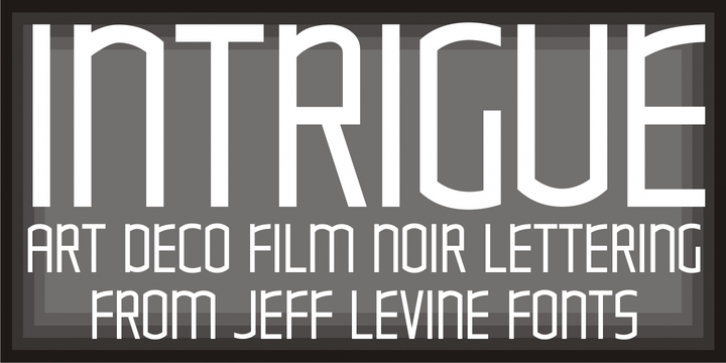 Intrigue JNL Font Download