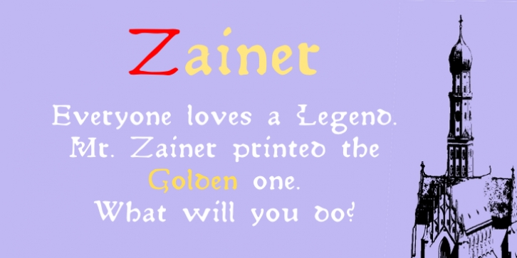 Zainer Font Download