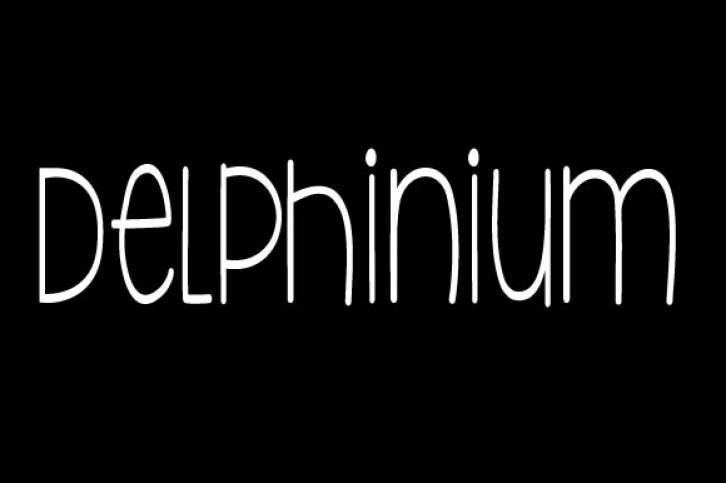 K26 Delphinium Font Download