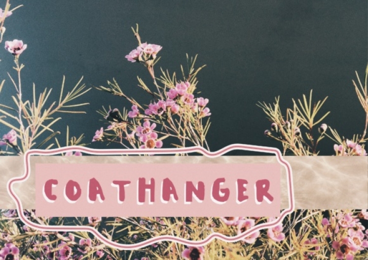 Coat hanger Font Download