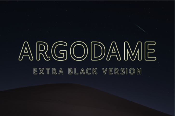 Argodame Outline Extra Black Font Download