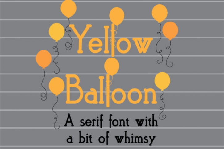 Yellow Balloon Font Download