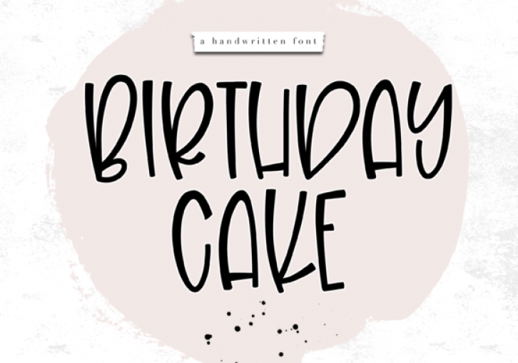 Birthday Cake Font Download