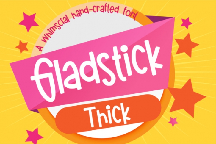 Gladstick Thick Font Download