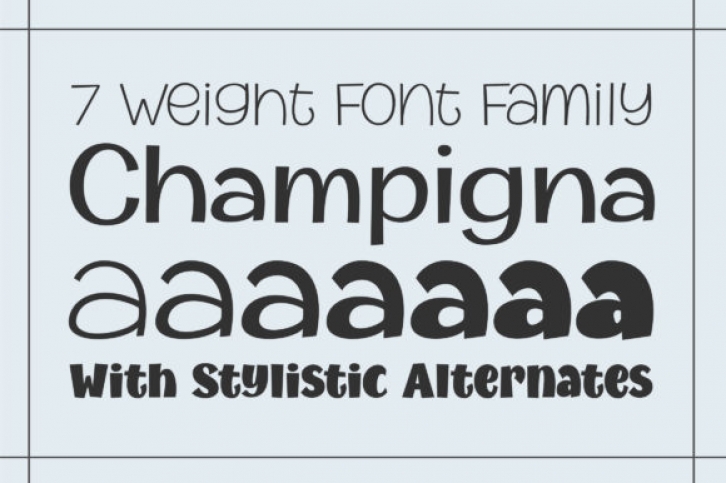 Champigna Family Font Download