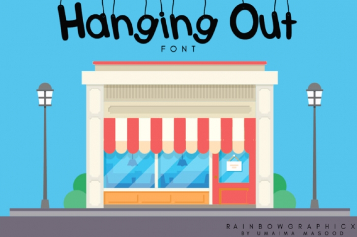 Hanging out Font Download