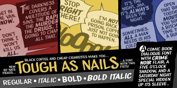 Tough As Nails BB Font Download
