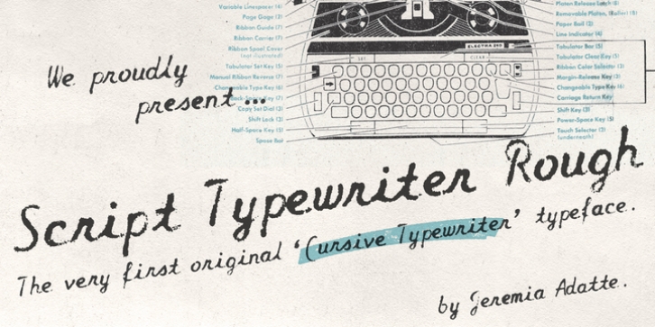 Script Typewriter Rough Font Download