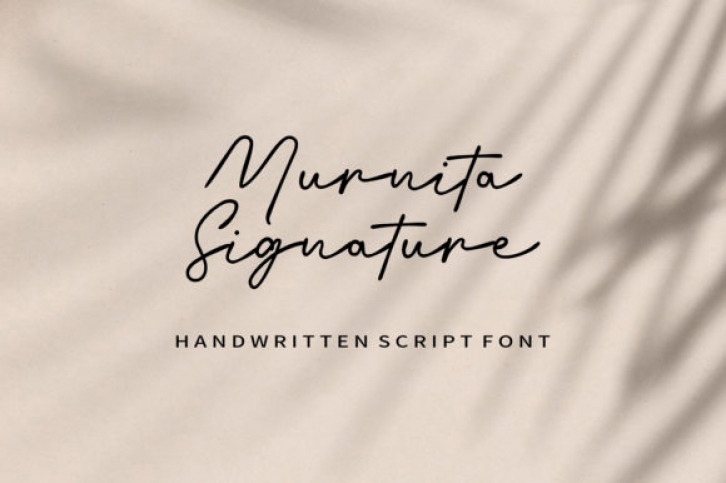 Murnita Signature Font Download