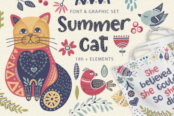 Summer Cat Font Download
