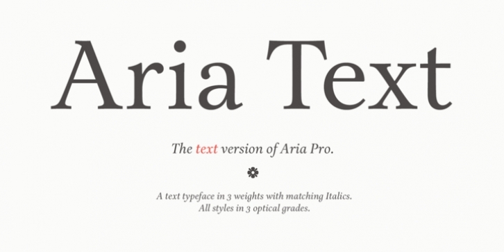 Aria Text Font Download