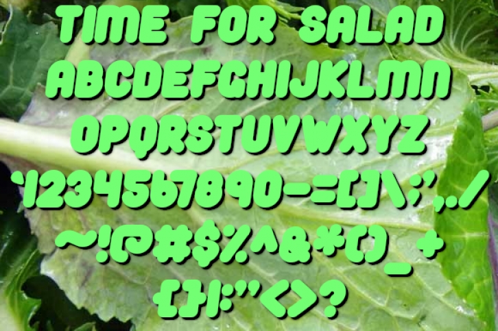 Time For Salad Font Download