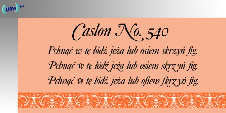 Caslon No. 540 Font Download