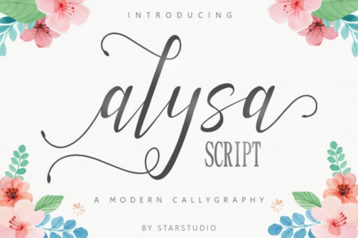 Alysa script Font Download
