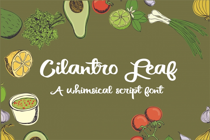 Cilantro Leaf Font Download