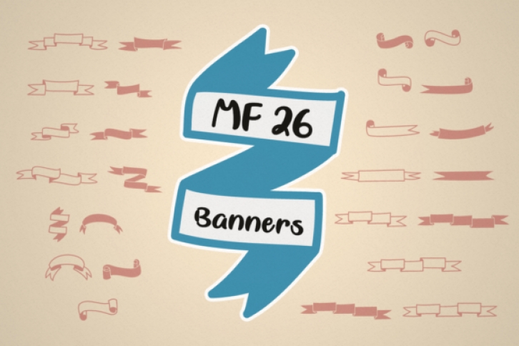 MF 26 Banners Font Download