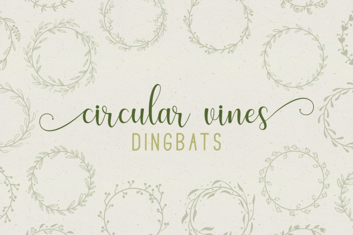 Circular Vines Dingbat Font Download