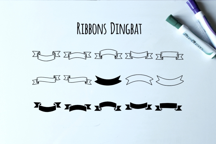 Ribbons Dingbat Font Download