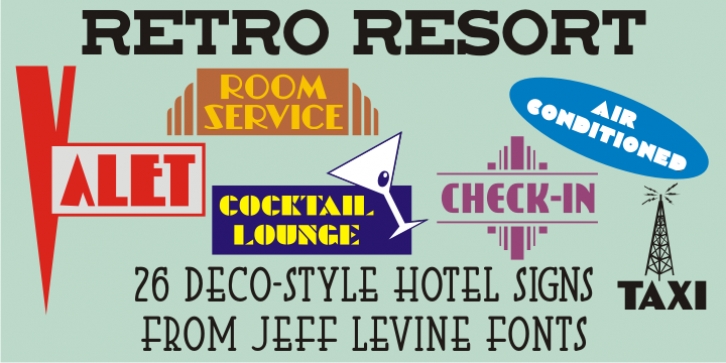 Retro Resort JNL Font Download