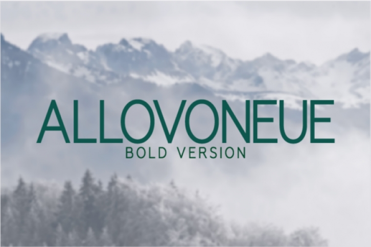 Allovoneue Bold Font Download